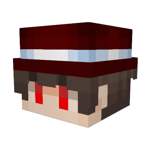 V7J Minecraft avatar head, 3D render