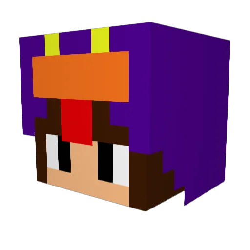 V7_NeOZz Minecraft avatar head, 3D render