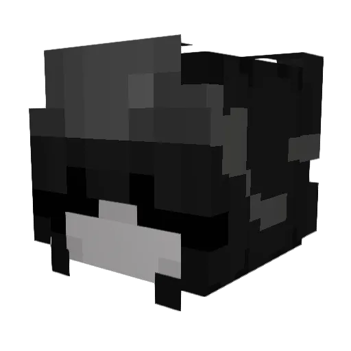 V919O Minecraft avatar head, 3D render