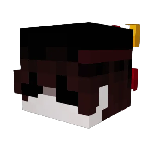 V9mpire Minecraft avatar head, 3D render