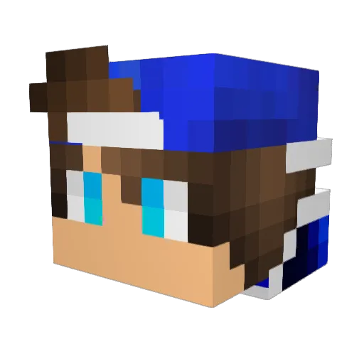 VA73NT1 Minecraft avatar head, 3D render