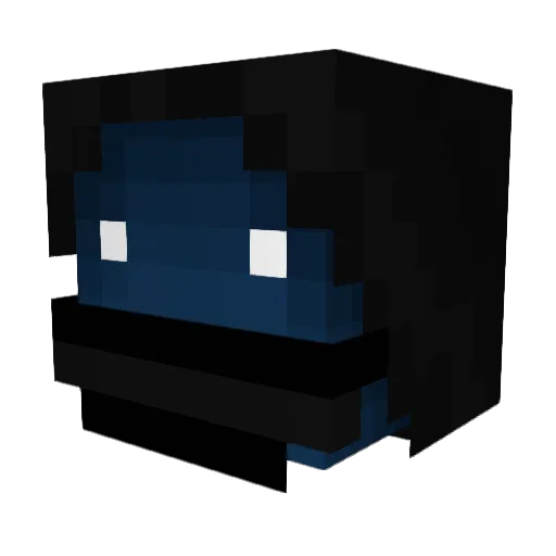VABG Minecraft avatar head, 3D render