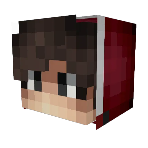 VAC_DIMA Minecraft avatar head, 3D render