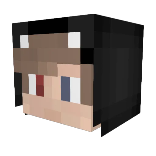 VACationDay Minecraft avatar head, 3D render
