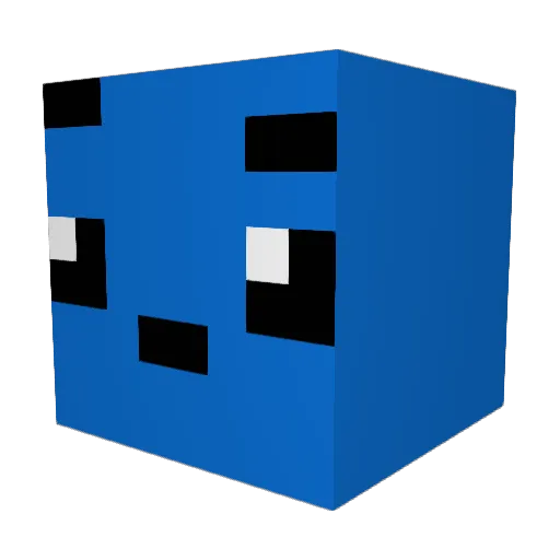 VAD3R_R3B3L Minecraft avatar head, 3D render