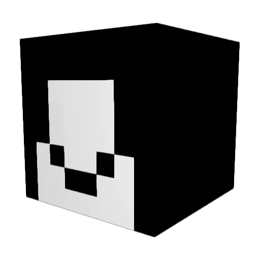 VAEGEOK Minecraft avatar head, 3D render