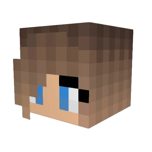 VAHorse Minecraft avatar head, 3D render