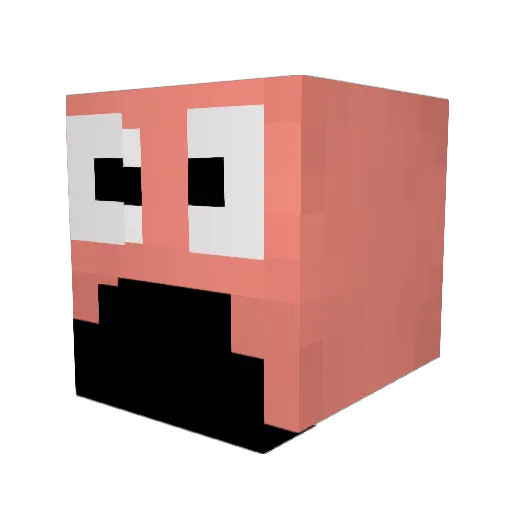 VALDDEgaming Minecraft avatar head, 3D render