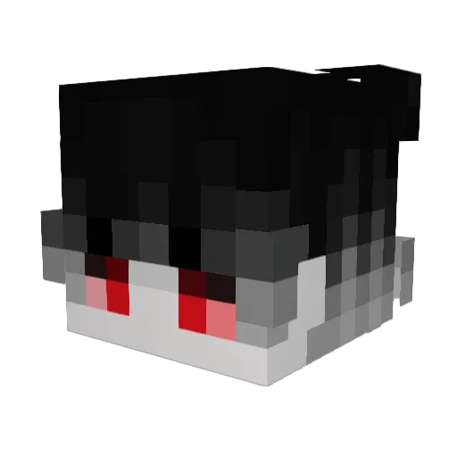 VAMPIR3 Minecraft avatar head, 3D render