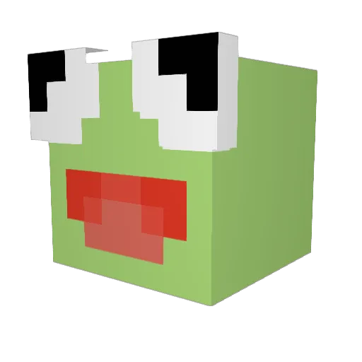 VANILLAGALAXYGAS Minecraft avatar head, 3D render