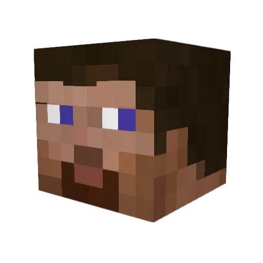 VANKAEV Minecraft avatar head, 3D render