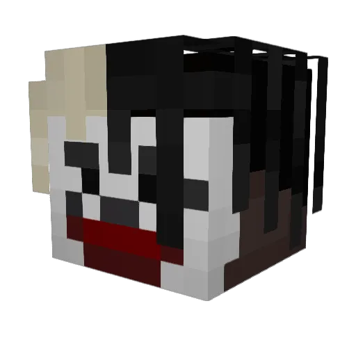 VANSBLOOD_00pium Minecraft avatar head, 3D render