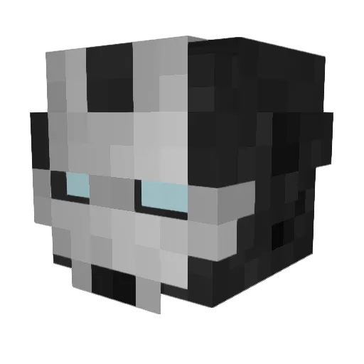 VARGEN_TV Minecraft avatar head, 3D render
