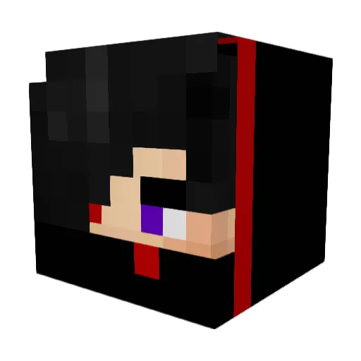 VASHILISSA Minecraft avatar head, 3D render