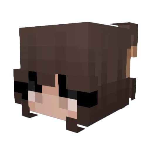 VBubz Minecraft avatar head, 3D render