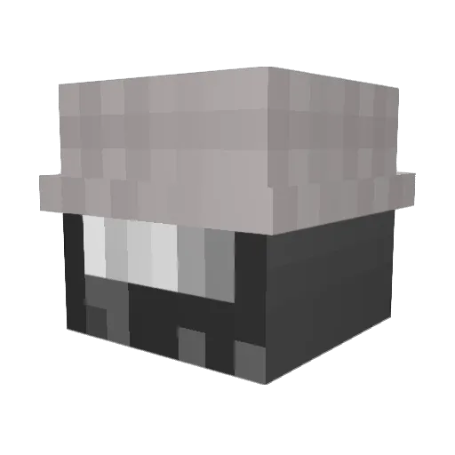 VC4rd Minecraft avatar head, 3D render