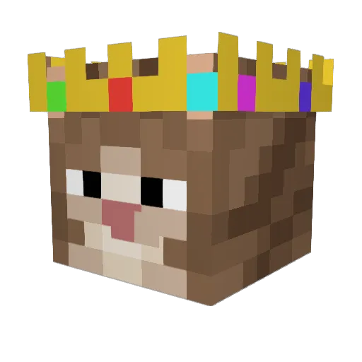 VCBprimeJava Minecraft avatar head, 3D render
