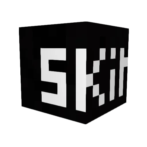 VCMDA Minecraft avatar head, 3D render