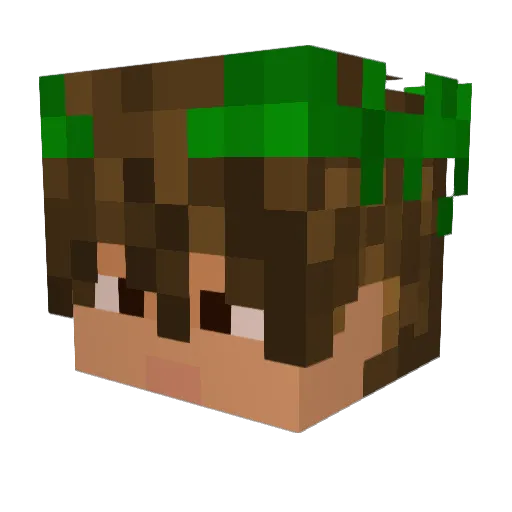 VCOLTAN Minecraft avatar head, 3D render