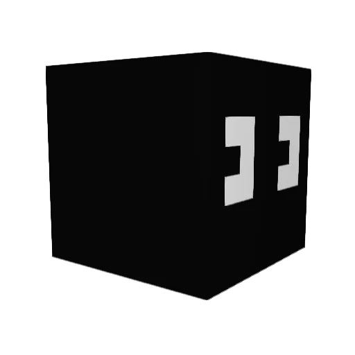 VCQ179 Minecraft avatar head, 3D render