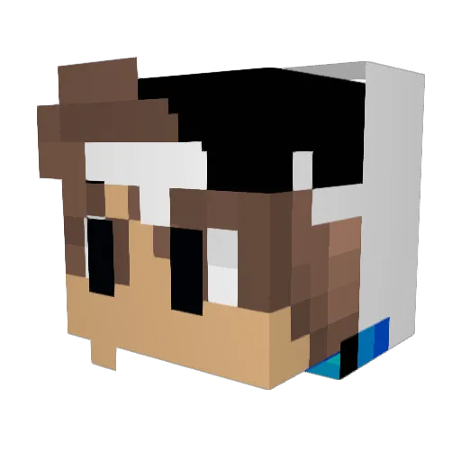 VC_kaleb_YT Minecraft avatar head, 3D render