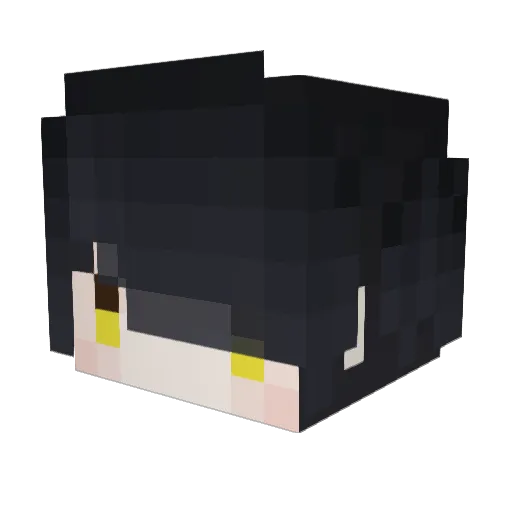 VCbb Minecraft avatar head, 3D render