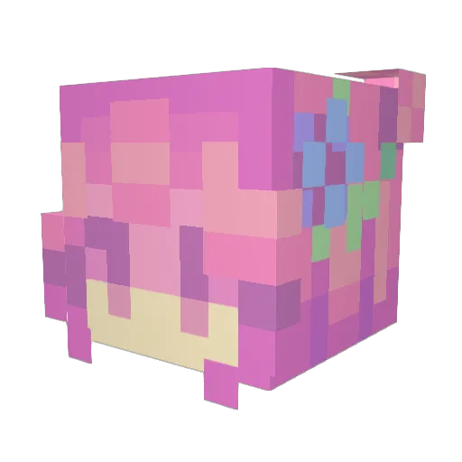 VDDynamite Minecraft avatar head, 3D render