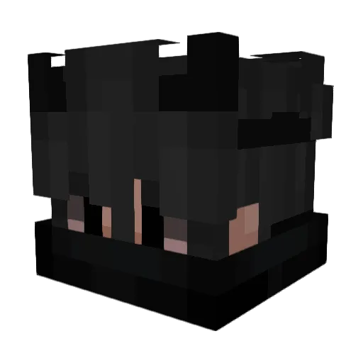 VDIS Minecraft avatar head, 3D render