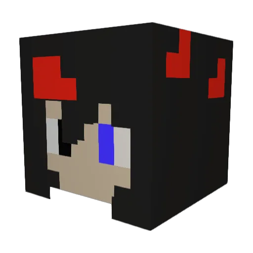 VDayHero Minecraft avatar head, 3D render