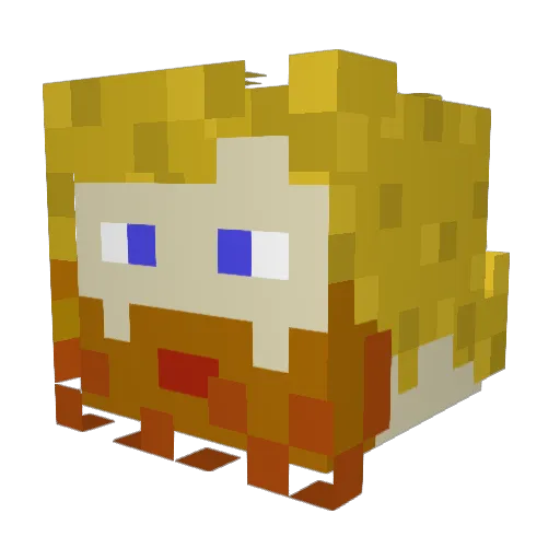 VE3TYR Minecraft avatar head, 3D render