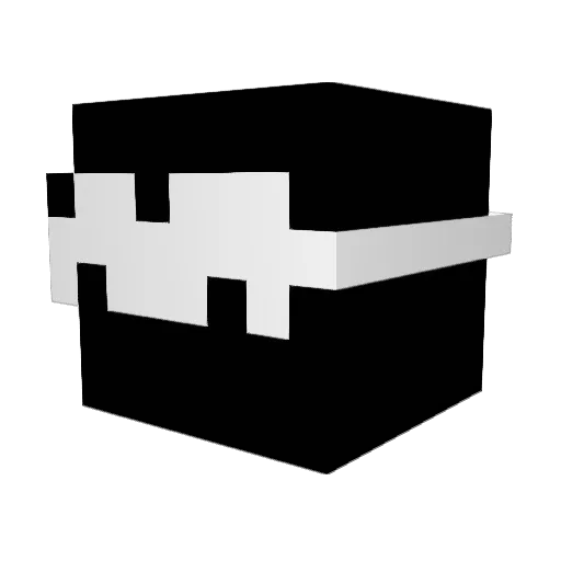 VE74s Minecraft avatar head, 3D render
