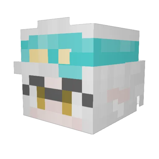 VEB_Limone Minecraft avatar head, 3D render
