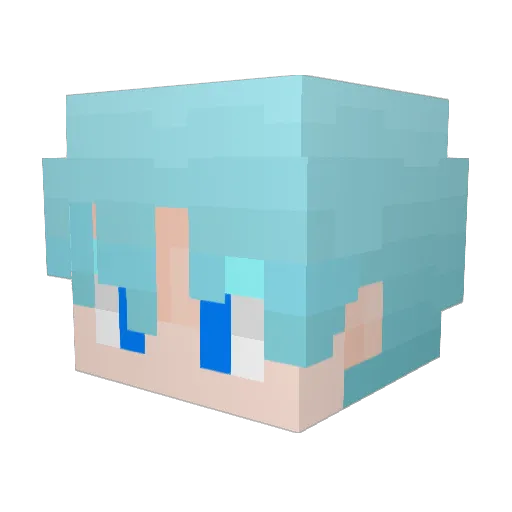 VEGIT07 Minecraft avatar head, 3D render