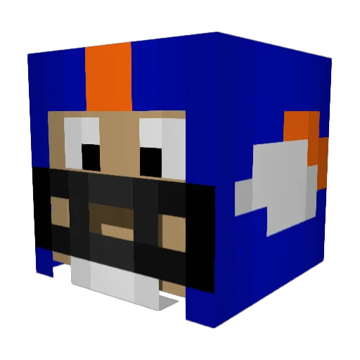 VELAK58 Minecraft avatar head, 3D render