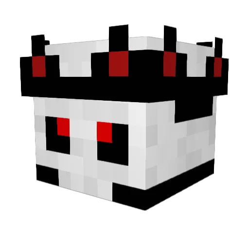 VELKRAX Minecraft avatar head, 3D render