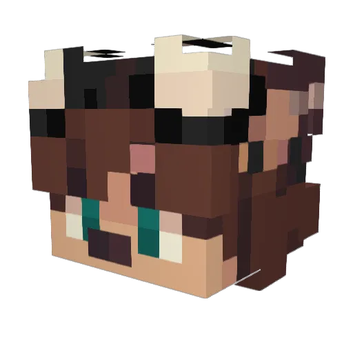 VEMagic Minecraft avatar head, 3D render