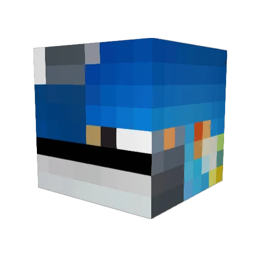 VENDEG Minecraft avatar head, 3D render