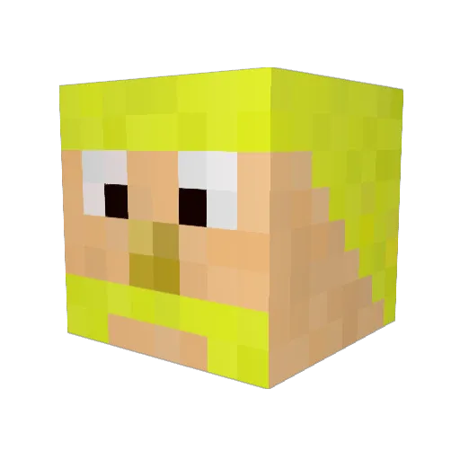VENDETTA_PFJ Minecraft avatar head, 3D render