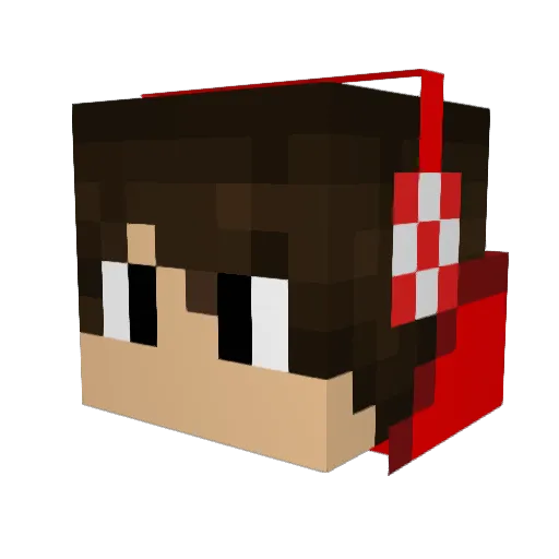 VENQUISE Minecraft avatar head, 3D render
