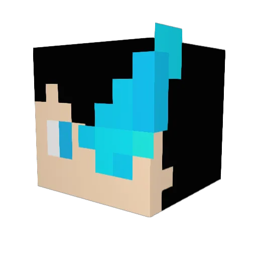 VENTUS_BRS Minecraft avatar head, 3D render