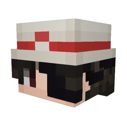 VENUSqwerty Minecraft avatar head, 3D render