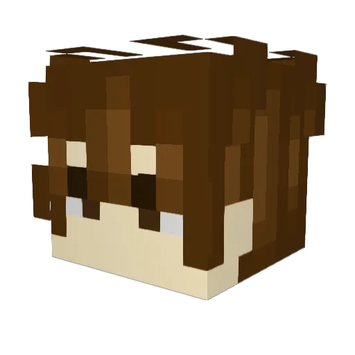 VERD0SH Minecraft avatar head, 3D render
