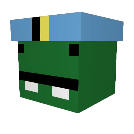 VERITYVERITY_ Minecraft avatar head, 3D render