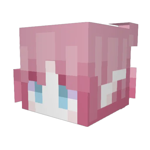 VERSACHIinc Minecraft avatar head, 3D render