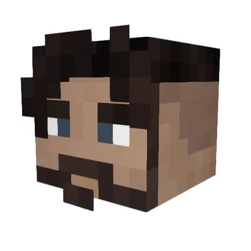 VERSimausiVERS Minecraft avatar head, 3D render