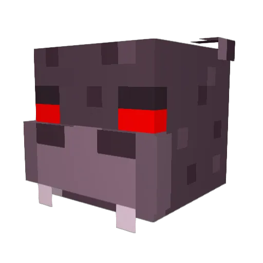 VERY_ANGRY_HIPPO Minecraft avatar head, 3D render