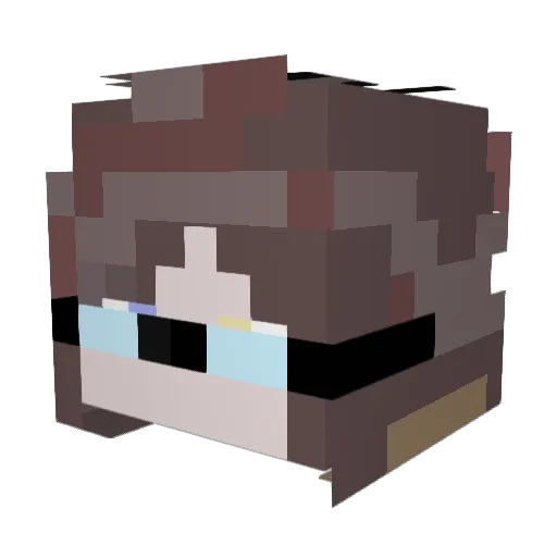 VESTONT Minecraft avatar head, 3D render
