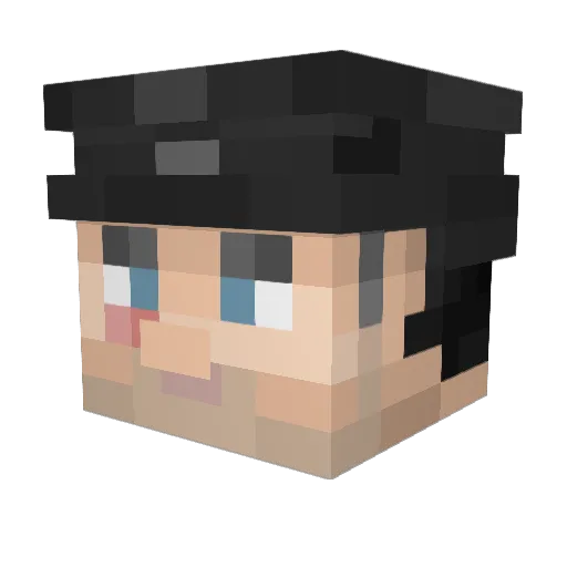VETTYWAPP Minecraft avatar head, 3D render