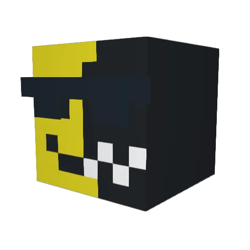 VEXXTRON Minecraft avatar head, 3D render
