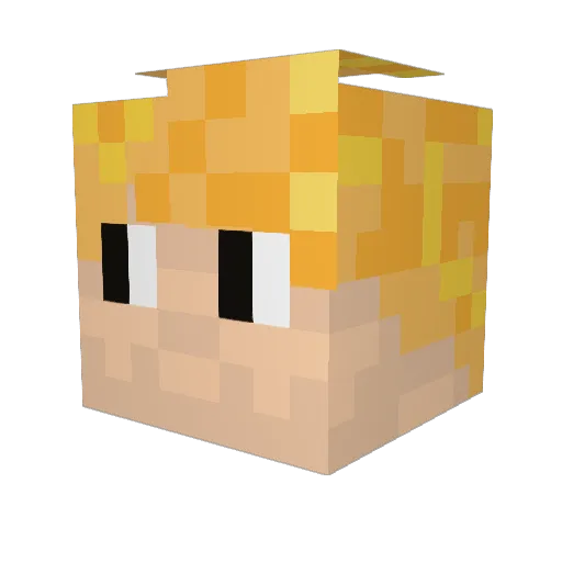 VEXosaurus_ Minecraft avatar head, 3D render